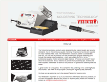 Tablet Screenshot of fahrenheit-soldering.com